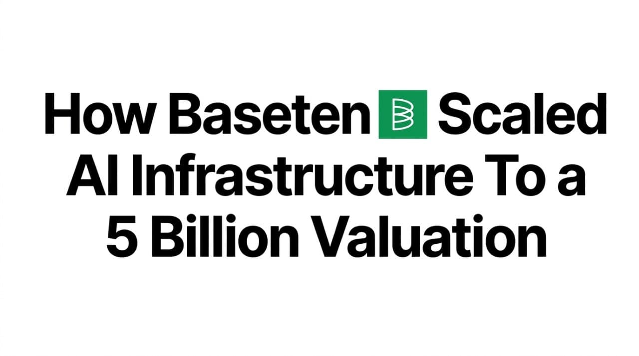 How Baseten Scaled AI Infrastructure To a $5B Valuation