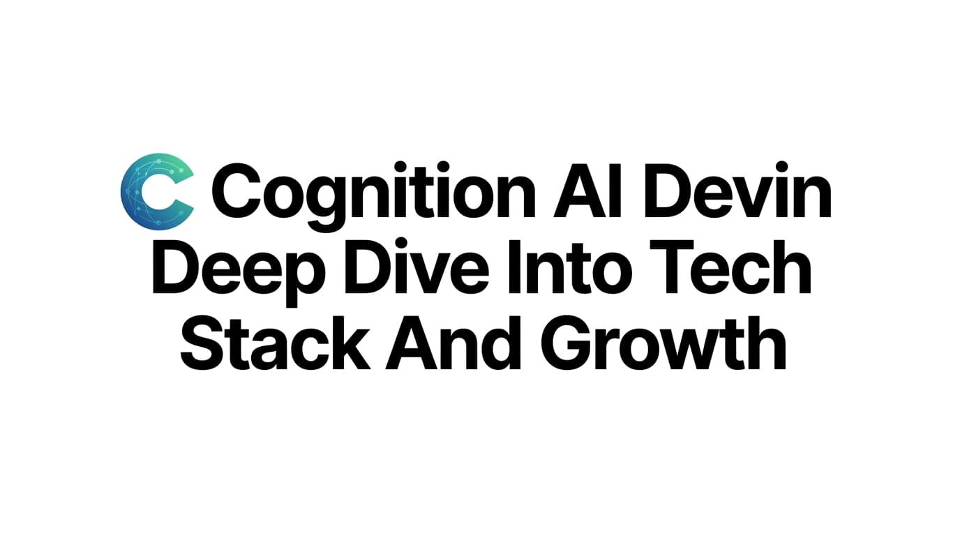 Cognition AI Devin Deep Dive Into Tech Stack And Growth
