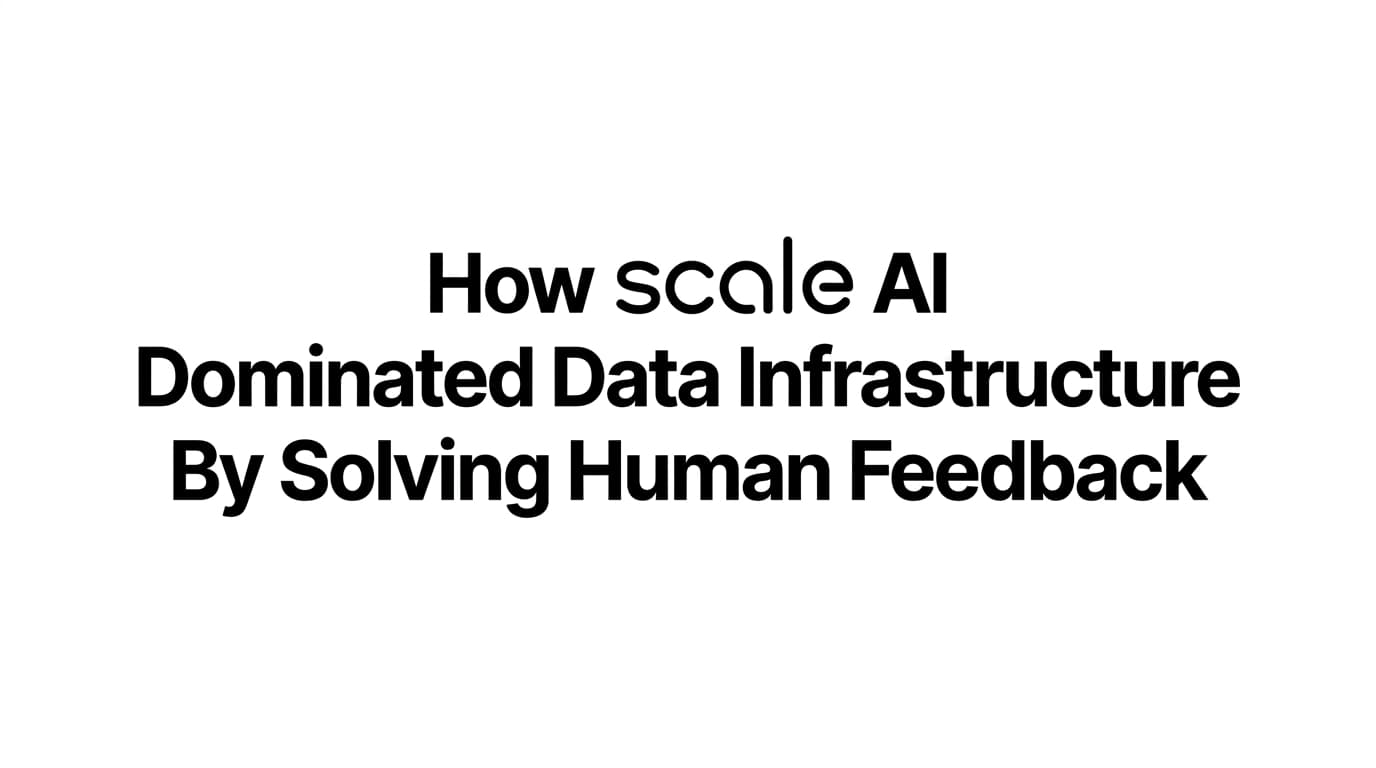 How Scale AI Dominated Data Infrastructure by Solving Human Feedback