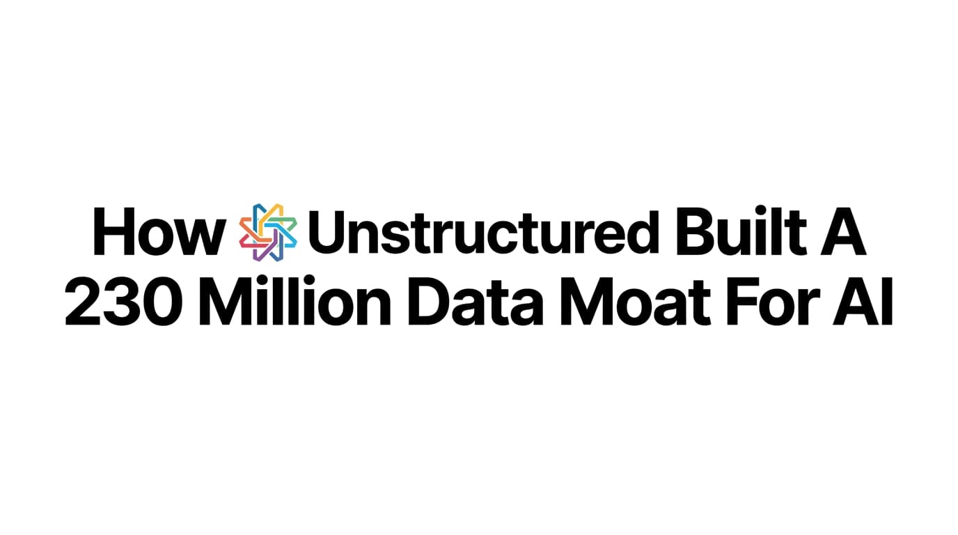 How Unstructured Built A 230 Million Data Moat For AI