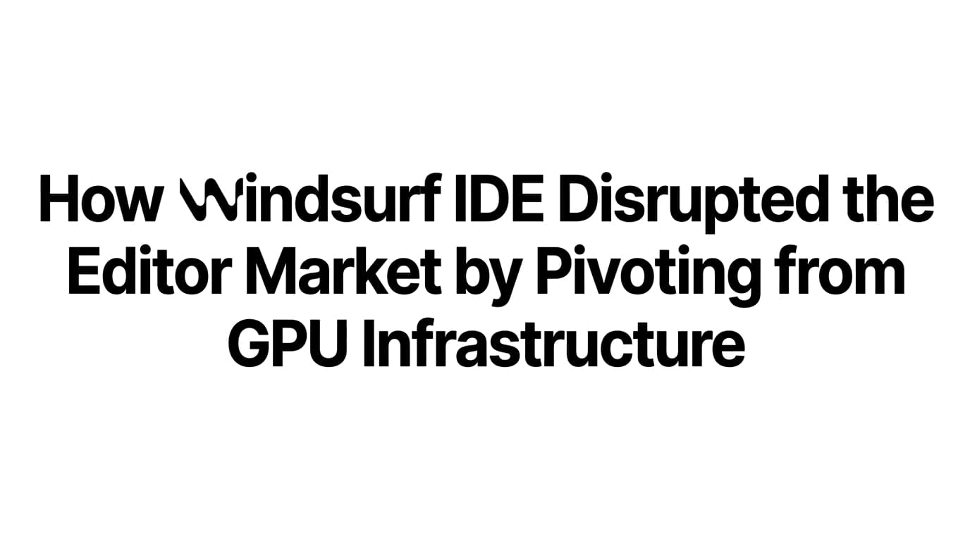 How Windsurf IDE Disrupted the Editor Market by Pivoting from GPU Infrastructure